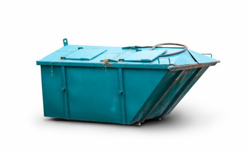 Collection crew setting up recycling stations for businesses in Barnet