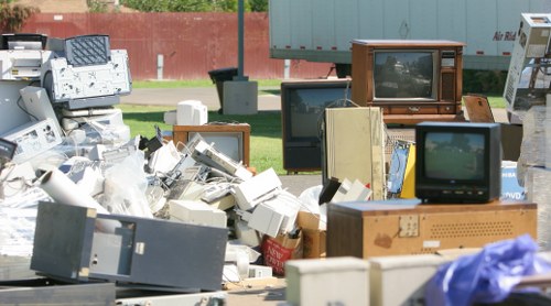 Organized workspace after office clearance